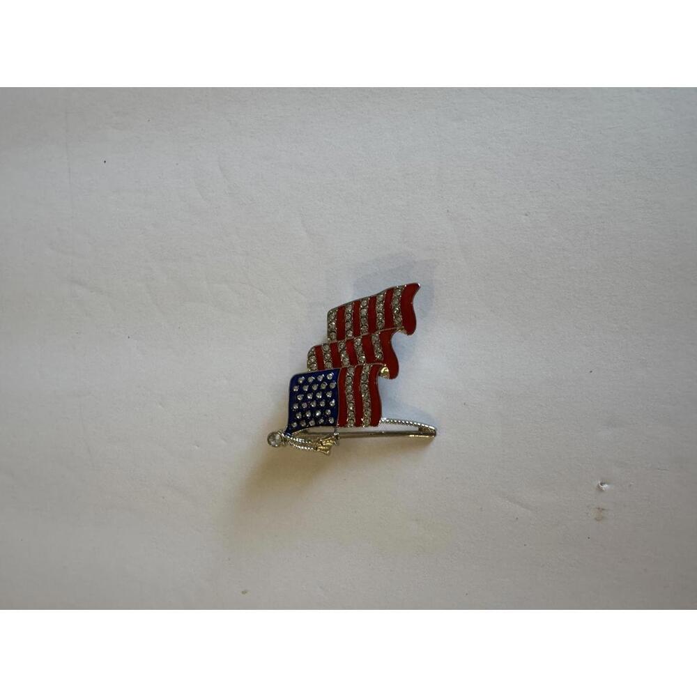 Patriotic American Flag Brooch Pin